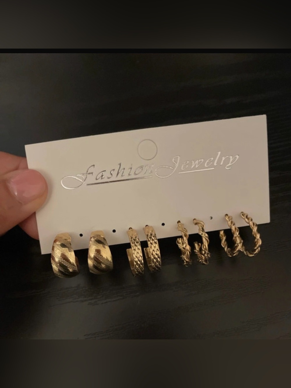 Fashion Jewelry Gold-Tone Hoop Earring Set